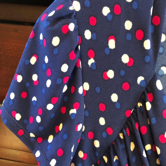 Retro 1950s, 1960s Navy Sweetheart Dress, Jersey Knit - Picture 6 of 7